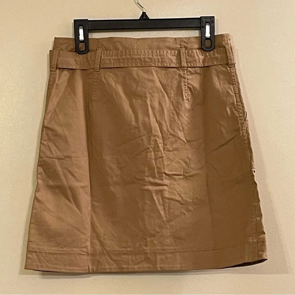 LOFT Belted Khaki Skirt in Tan - Picture 3 of 7